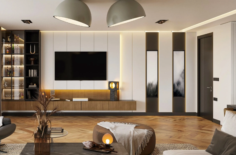 Design studio concept boards and material samples